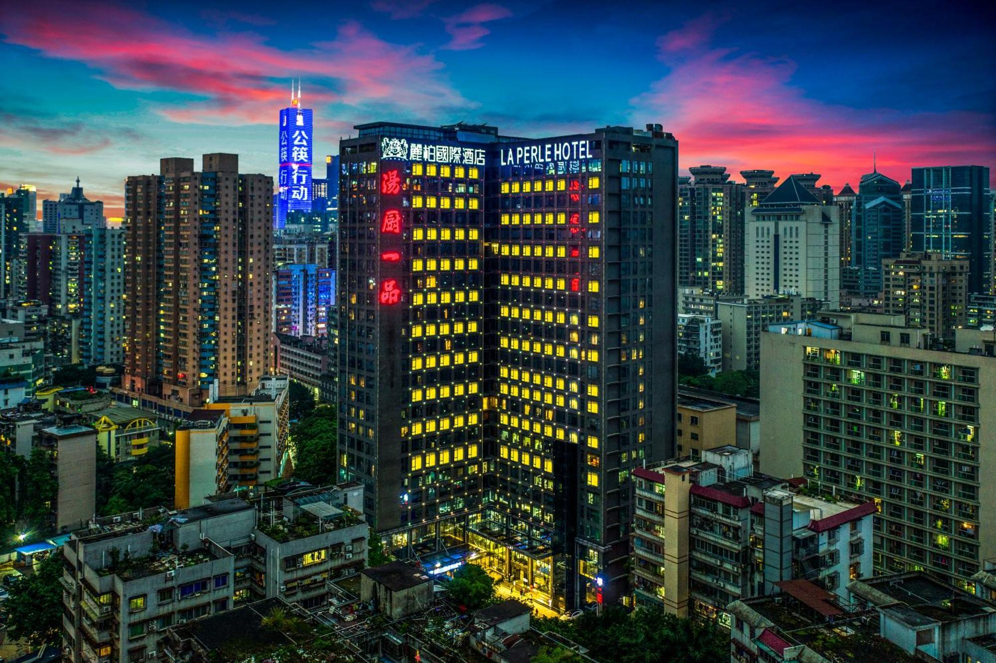 La Perle International Hotel - Free Shuttle Between Hotel And Exhibition Center During Canton Fair & Exhibitor Registration Counter Dış mekan fotoğraf